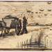 Ox-Cart in the Snow, from a series of four drawings representing the four seasons